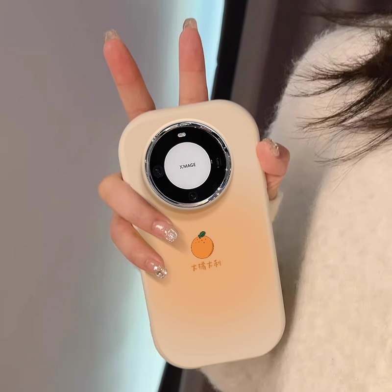 华为mate70气囊防摔奶油硅胶壳