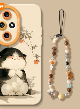 桔子猫咪适用华为荣耀300手机壳200pro新款100硅胶50软30液态20s青春版90por荣耀70pro+软80pr0男60se女