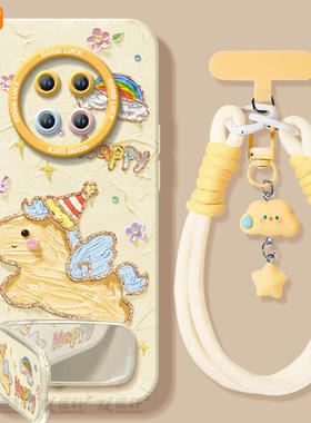 油画小马适用华为mate30手机壳mete30pro的新款高级感m30系列全包马年mt30硅胶保护套外壳pro+十防摔mata30e