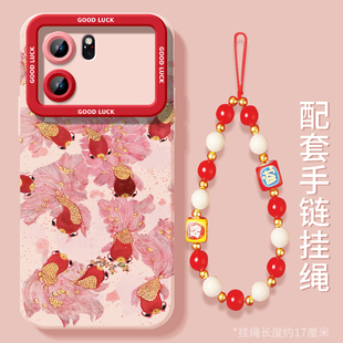 好运锦鲤适用OPPOK10手机壳OPPO K10pro套2025新年款过年蛇年新款5G本命年红色k10x硅胶0PP0全包防摔OPPK