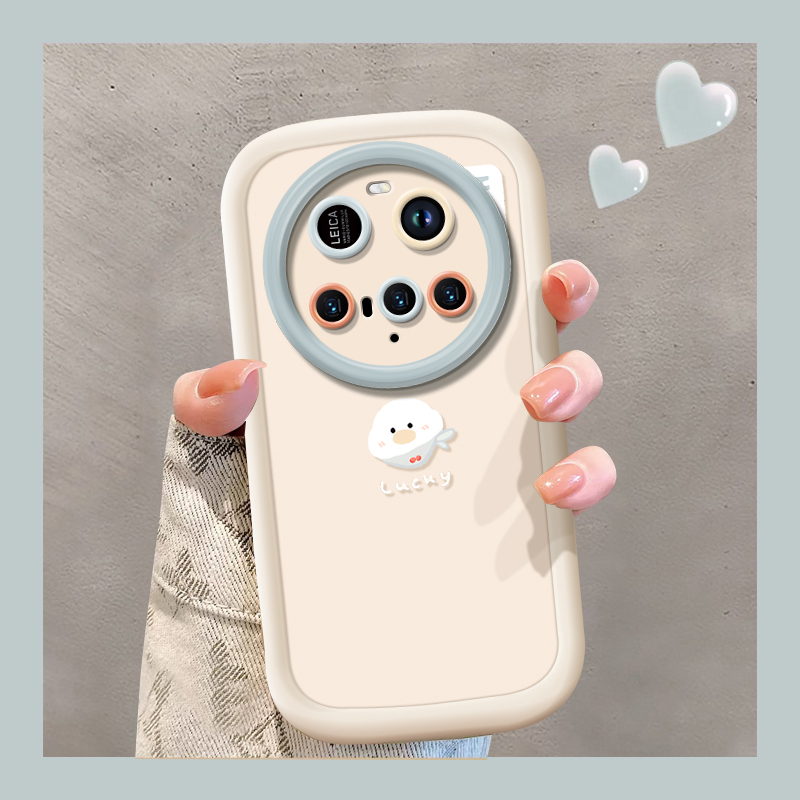 韩风奶白适用小米15ultra