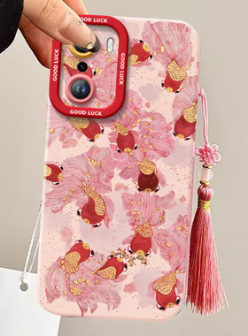 好运锦鲤适用荣耀60手机壳华为HONOR60Pro套2025新年款过年蛇年新款本命年红色se硅胶全包防摔H0N0R60Pr0