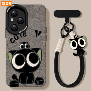 小猫适用华为荣耀400手机壳500pro新款 90全包70外壳30软60 300专用100带挂绳200硅胶50保护80镜头20s青春版