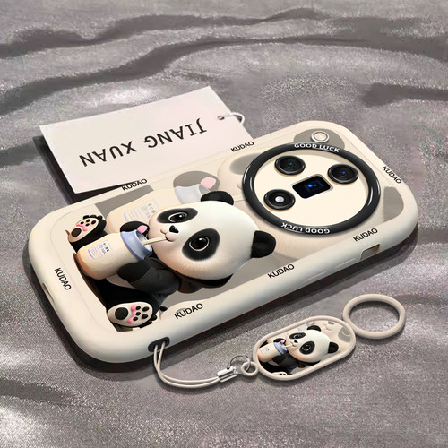 奶茶熊猫适用oppofindx7手机壳新款findx7保护套findx7ultra全包硅胶X3液态oppo防摔fidnx5por软findx6pro