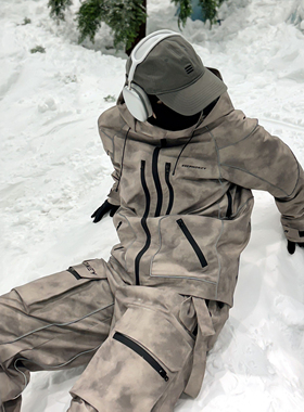 KEEPMONEY【脏脏慕斯】滑雪服男单板加绒保暖防水专业雪服女滑雪