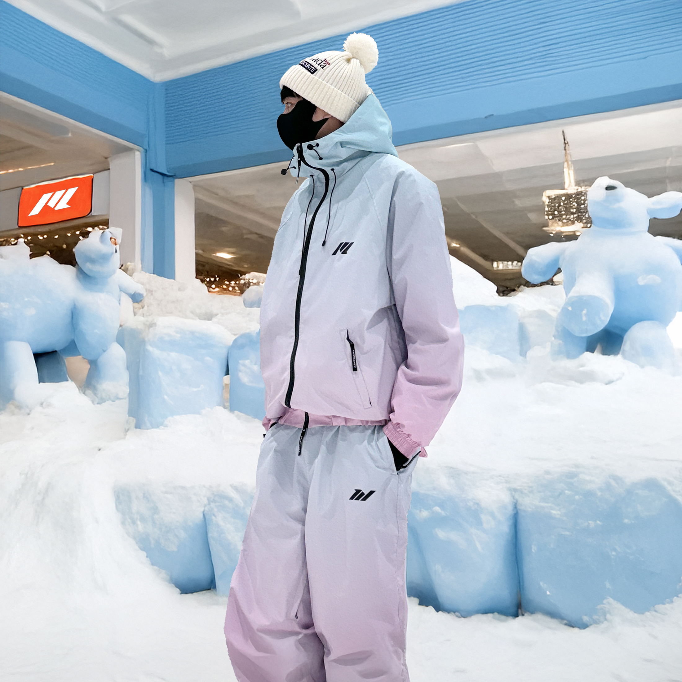 渐变2024新款滑雪服KEEPMONEY