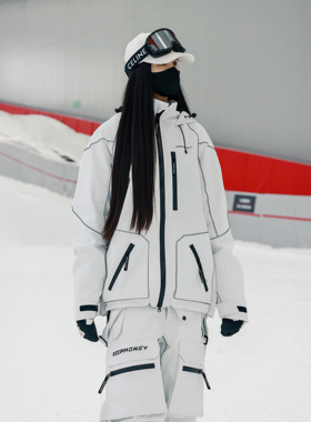 KeepMoney耀夜星芒滑雪服套装男女加厚耐磨防水单板专业户外雪服