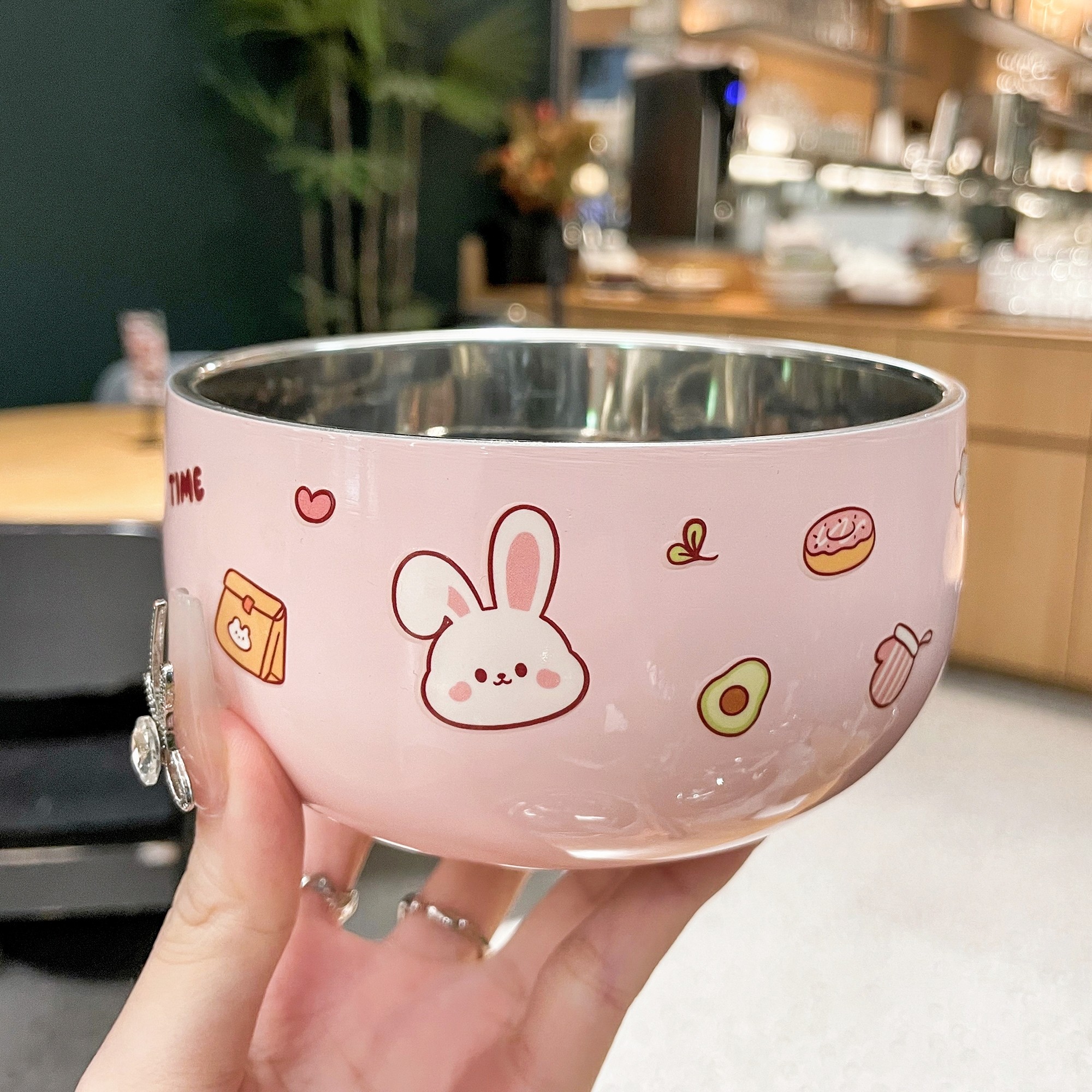 【老板娘推荐可爱款】316不锈钢碗儿童碗宝宝辅食专用碗双层防烫