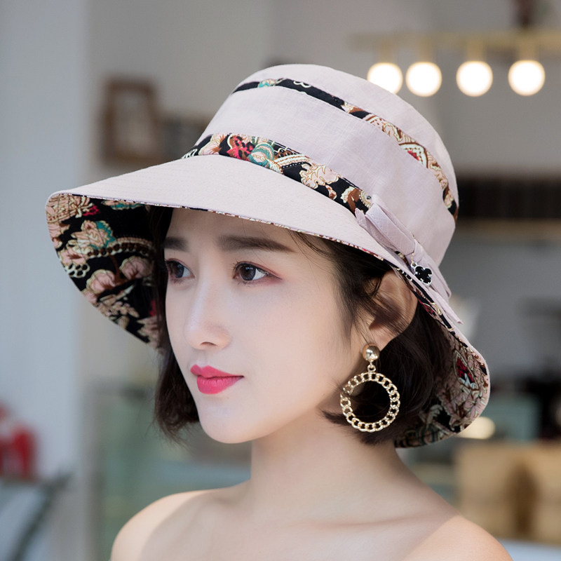 春夏季户外防晒可折叠时尚帽子