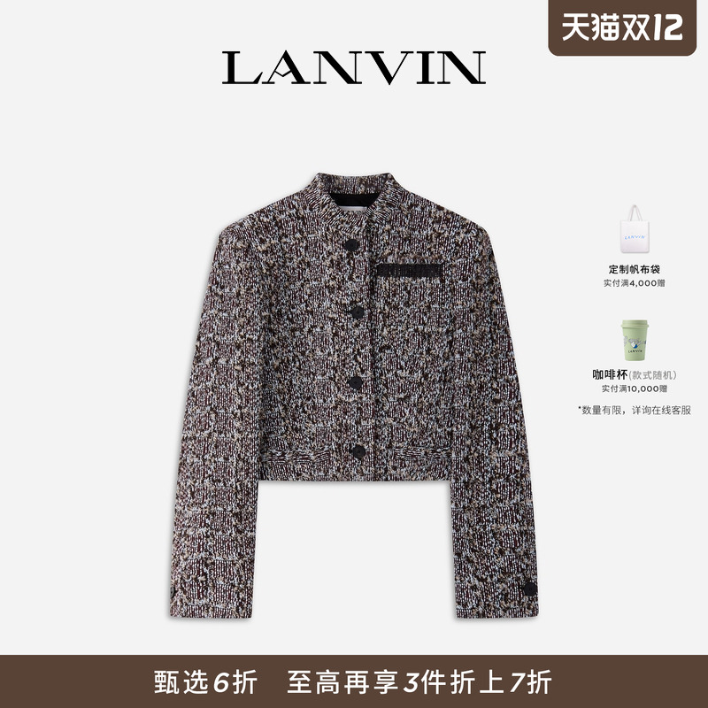 女士粗花呢简约气质外套