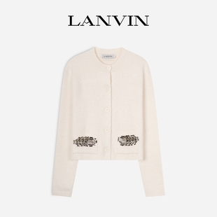 女士圆领简约气质开衫 LANVIN浪凡 折扣甄选