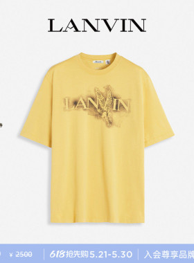 【618提前购】LANVIN LAB x FUTURE 男女同款休闲宽松印花T恤短袖