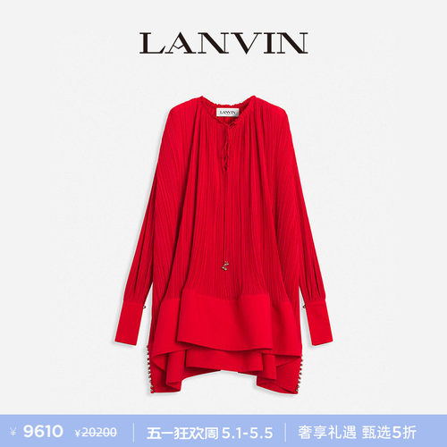 LANVIN浪凡女士法式花苞连衣裙