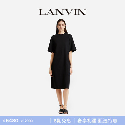 LANVIN浪凡女士收腰简约连衣裙