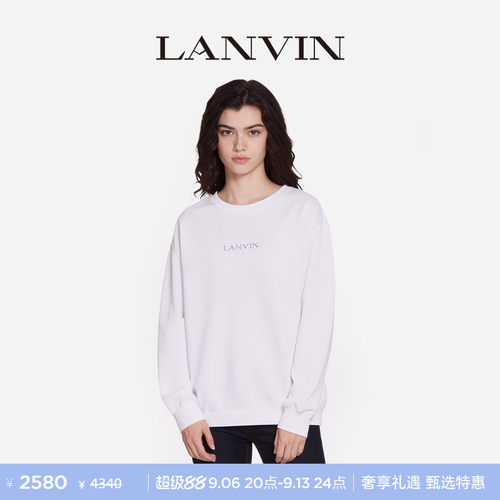 LANVIN浪凡女士简约LOGO卫衣