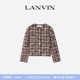 女士秋冬圆领绵羊毛粗花呢小香风短外套 LANVIN浪凡 新年奢礼