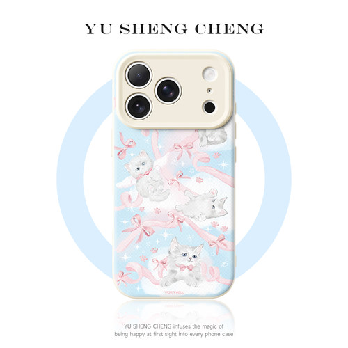 可爱猫咪磁吸手机壳全包防摔
