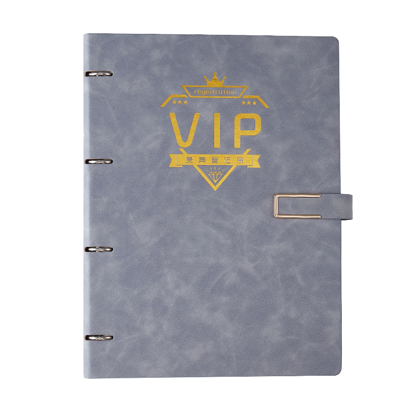 顾客档案本美容院客户资料信息A4活页本理发店服装美甲贵宾卡vip会员充值登记本加厚管理顾客消费记录本定制