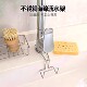 不锈钢海绵厨房水槽沥水架边夹式 收纳架多功能防滑免打孔置物架