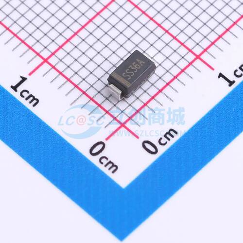 全新原装电压:60V 电流:3A SS36A SMA(DO-214AC) 肖特基二极管