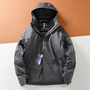 户外飞禽高端鸟款 冬季男士抗寒保暖防刮耐磨连帽羽绒服冲锋衣男
