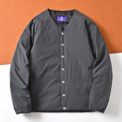 V领轻量型保暖羽绒服短款