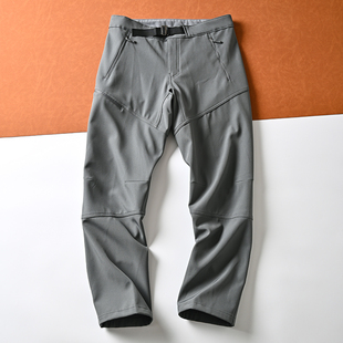 直筒休闲裤 鸟GAMMA平替 冲锋裤 秋冬男士 男 户外防风防水抓绒软壳裤