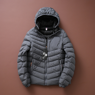 户外飞禽鸟款 冬季男士轻量化防风保暖排骨棉服可脱卸连帽棉衣男