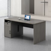 单人办公桌椅组合1.2米电脑桌铝合金包边办公室1.4米职员员工位