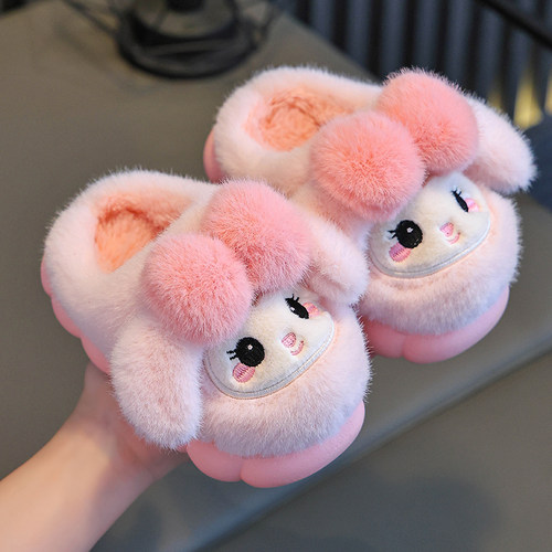 秋冬季儿童卡通室内居家棉拖鞋