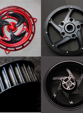 全顺中置电机配件轮毂皮带轮2000W3000W40K00W电机头12寸14寸通用