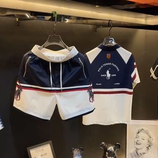 高品质轻奢男装 时尚 2025夏新款 一整套POLO衫 短袖 百搭翻领帅气短裤
