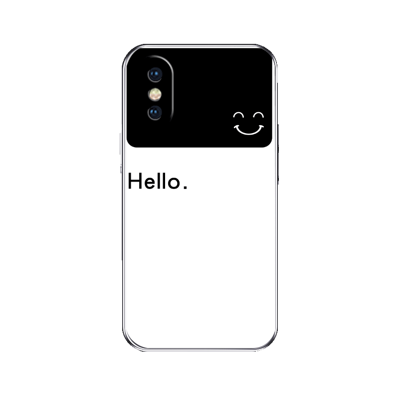 简约笑脸适用苹果x手机壳男女iPhonexr新款xsmax全包8plus电镀银7创意XS套6s个性se2三代防摔8P高级潮硅胶壳