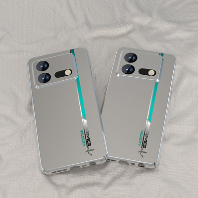 游灵赛道适用iqooneo8手机壳新款iq00neo8pro简约电镀银iQOOneo3男vivoNEO855竞速版全包套防摔薄个性磨砂硬