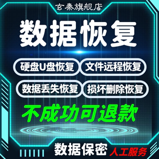 数据恢复硬盘U盘远程修复隐藏乱码文件损坏丢失找回excel密码解密