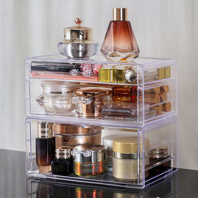 固立帮化妆品收纳盒桌面储物柜