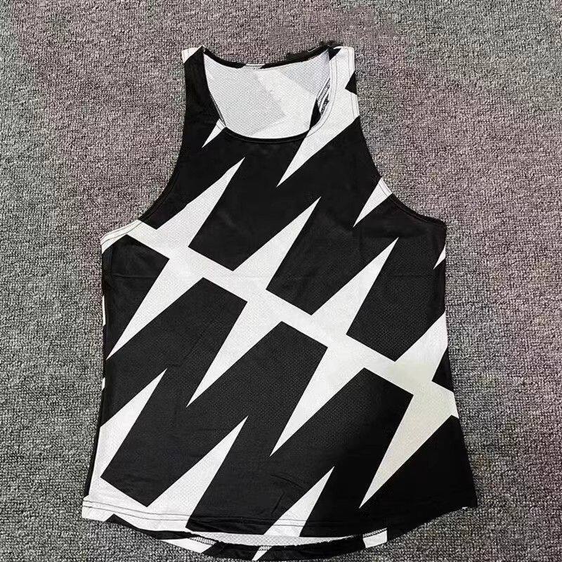 体育专业速干运动田径男款夏季背心训练跑步马拉松透气比赛