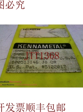 原装供应KENNAMETAL SNMG543MG 碳化物插入方形，  169695