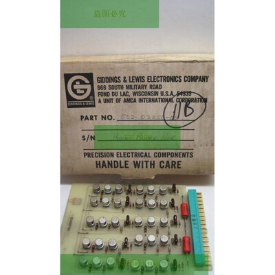 GIDDINGS & LEWIS 502-02250-00 电路板复位电源 NOR 5020225000