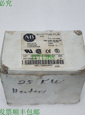 原装供应ALLEN BRADLEY CAT 400-DP30NA3 3-POLE DEFINITE PURPOS