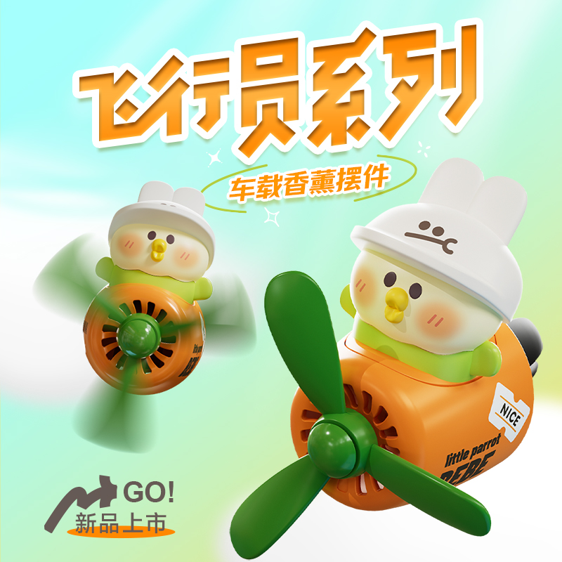 玩味小鹦鹉BEBE小飞机车载香薰
