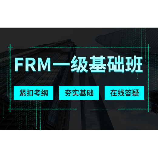 新版FRM一级基础精讲班 FRM一级基础网课 FRM基础知识讲解课程