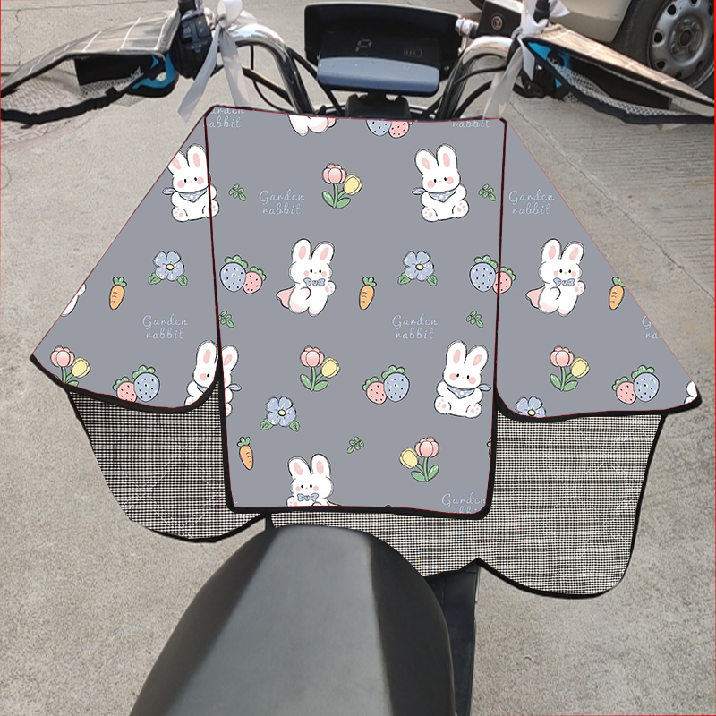 可折叠分体电动车挡风被