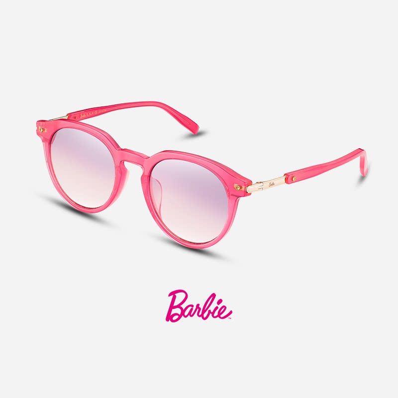 Barbie芭比官方正品墨镜商场同款太阳眼镜潮流粉色太阳镜女款礼物
