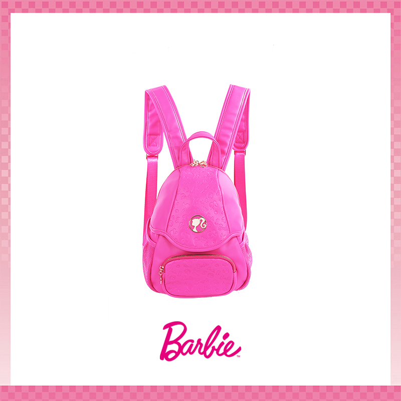 【Barbie芭比联名官方正品】粉色少女双肩背包新小众通勤背包