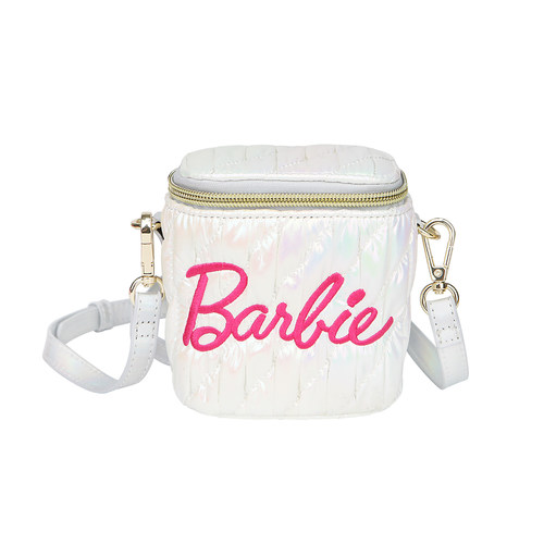 Barbie芭比正品水桶包斜挎包链条