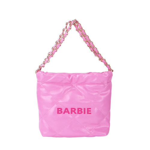 Barbie芭比官方正品小香风垃圾包包腋下包粉高级感单肩包女斜挎包 - 封面