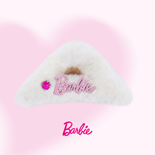 Barbie芭比官方正品粉色BB夹发饰