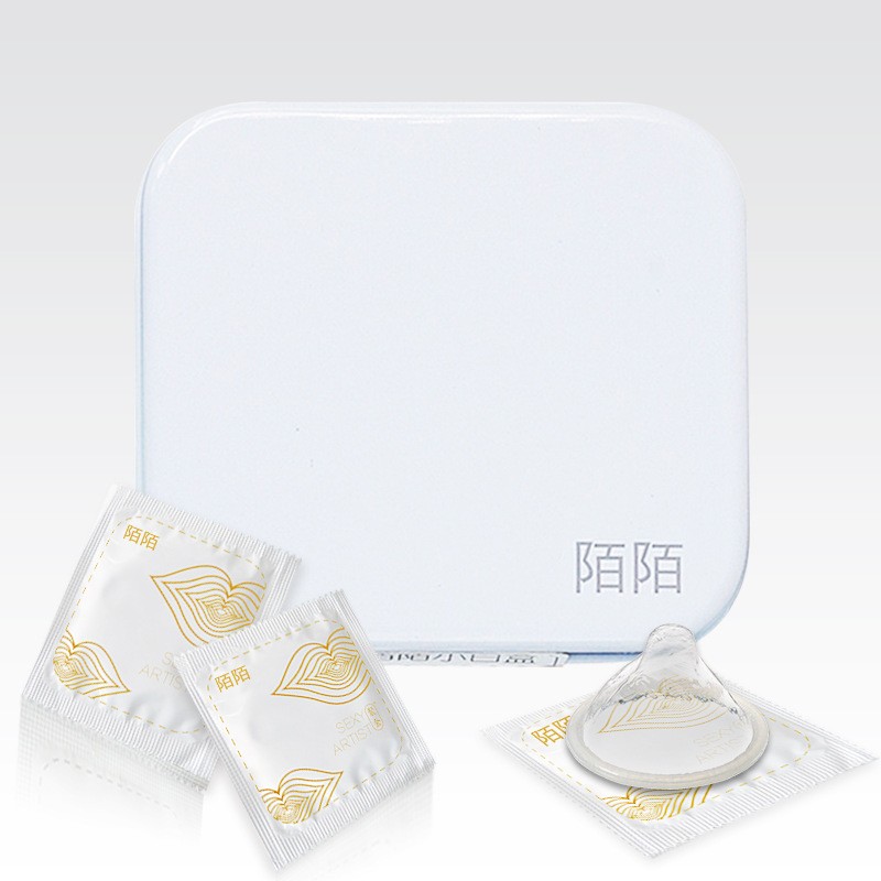 陌陌避孕套男用超薄003玻尿酸安全套6只持久型中号保险套计生用品