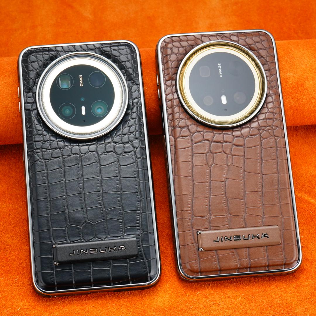 适用华为 Mate70 pro+手机壳新款磁吸鳄鱼纹隐形一体支架mate60 pro高端皮革商务男士mate70全包防摔保护皮套